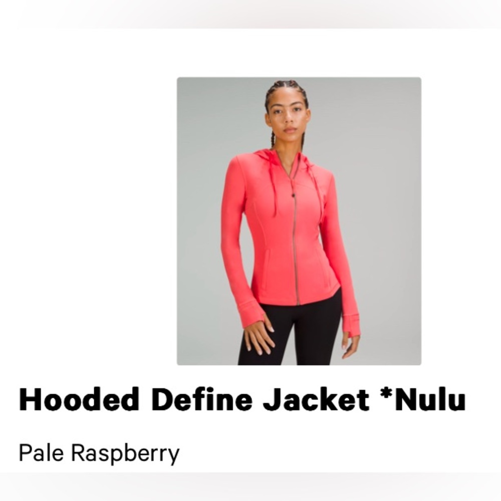 Lululemon Hooded Define Jacket